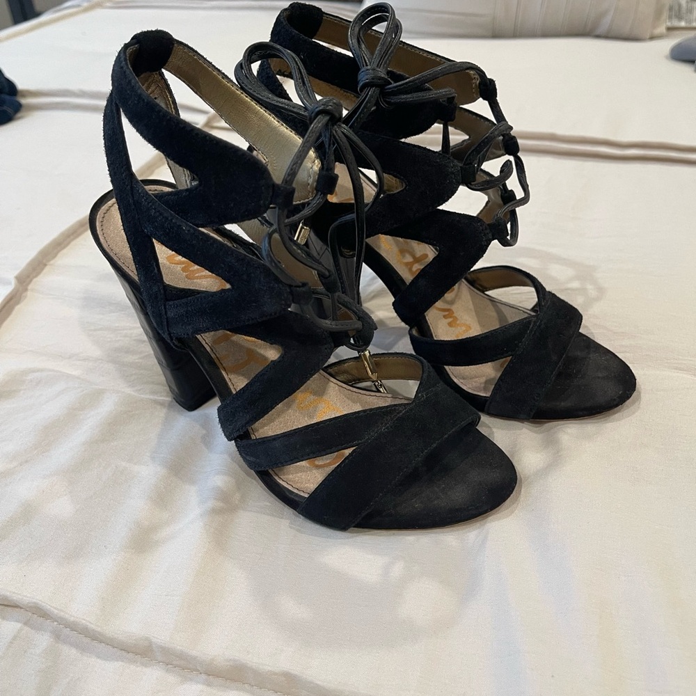Elegant Black Strappy Heels